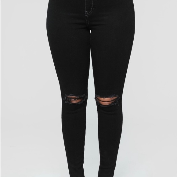 Fashion Nova She Bad Skinny Jeans - Black - Picture 3 of 5